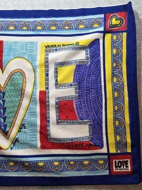 Brighton 'Love' Multicolor Beach Towel